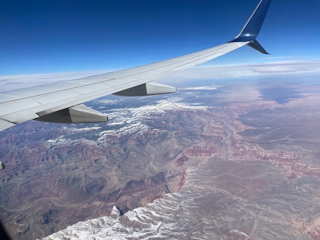 An aerial view of the eastern edge of the Grand Canyon